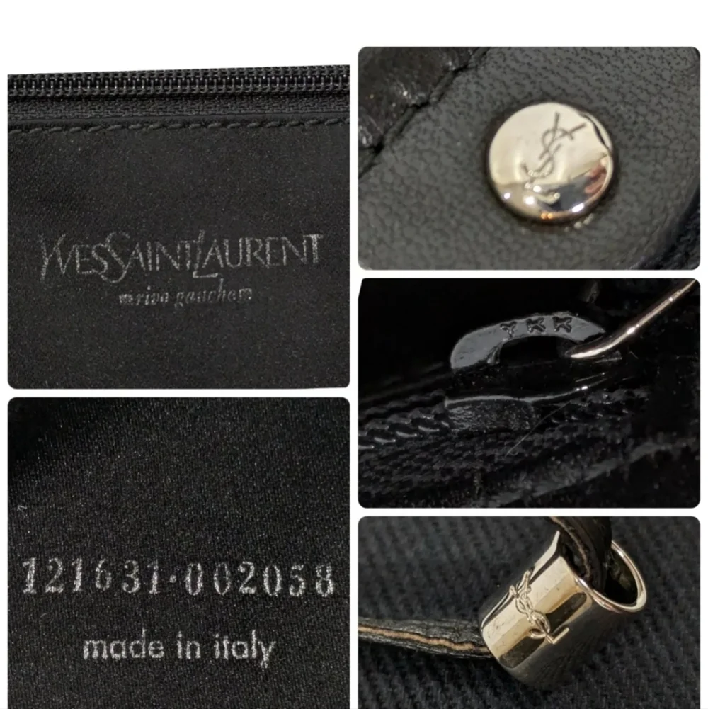 YSL 🔥 Rare 🔥 Rive Gauche Kahala Canvas and Leather Tote Bag! - Picture 10 of 10